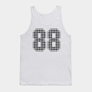 Plaid Number - 88 - Dark Tank Top